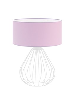 Biała lampa stołowa z pastelowym abażurem LUKKA ze sklepu Lysne w kategorii Lampy stołowe - zdjęcie 181874004