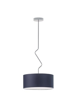 Granatowa lampa sufitowa w minimalistycznym stylu LOZANNA fi - 40 cm - id: 11759 - marki Ciekot Partners Sp. Z O. O. - 181874164 Granatowa lampa sufitowa w minimalistycznym stylu LOZANNA fi - 40 cm ze sklepu Lysne w kategorii Lampy sufitowe - zdjęcie 181874164