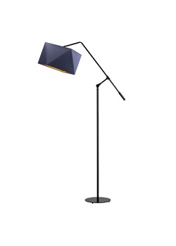 Czarna lampa stojąca na wysięgniku ruchomym COLMA GOLD ze sklepu Lysne w kategorii Lampy podłogowe - zdjęcie 181874210