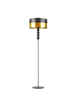 Nowoczesna lampa podłogowa do salonu BERMUDY GLAM w czarno-złotej kolorystyce ze sklepu Lysne w kategorii Lampy podłogowe - zdjęcie 181875101