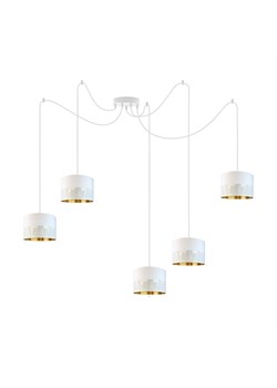 Biała lampa wisząca do jadalni nad stół WAIKIKI W5 GLAM ze sklepu Lysne w kategorii Lampy wiszące - zdjęcie 181875122
