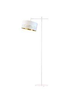 Biała lampa stojąca z regulowanym ramieniem MELTON GLAM ze sklepu Lysne w kategorii Lampy podłogowe - zdjęcie 181875131