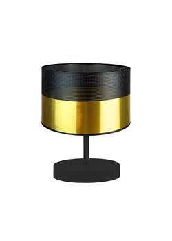 Mała lampka nocna do sypialni czarno-złota glamour AWINION GLAM ze sklepu Lysne w kategorii Lampy stołowe - zdjęcie 181875260