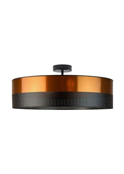 Lampa sufitowa do jadalni WENECJA GLAM fi - 60 cm kolor miedziany z czarnym ażurem ze sklepu Lysne w kategorii Lampy sufitowe - zdjęcie 181875414