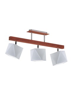 Mahoniowa lampa sufitowa do kuchni z trzema abażurami MIRAMAR ze sklepu Lysne w kategorii Lampy wiszące - zdjęcie 181876564