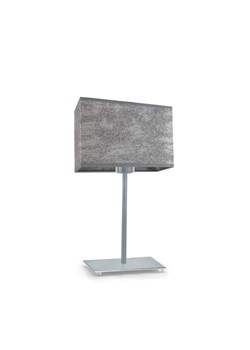 Designerska lampka nocna do sypialni AMALFI w kolorze srebrnym z abażurem imitującym beton ze sklepu Lysne w kategorii Lampy stołowe - zdjęcie 181879224