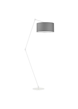Lampa podłogowa stalowa z szarym kloszem i regulowanym ramieniem BARI ze sklepu Lysne w kategorii Lampy podłogowe - zdjęcie 181880351