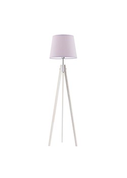 Biała lampa stojąca na trójnogu z drewna ARUBA ze sklepu Lysne w kategorii Lampy podłogowe - zdjęcie 181880591