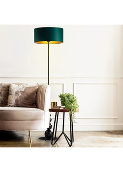 Czarna lampa podłogowa w stylu glamour ROMA GOLD ze sklepu Lysne w kategorii Lampy podłogowe - zdjęcie 181882454
