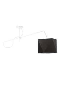 Biało-brązowa lampa sufitowa z regulowanym ramieniem BUFFALO ze sklepu Lysne w kategorii Lampy wiszące - zdjęcie 181882944