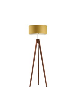 Lampa stojąca z drewnianą podstawą HAITI ze sklepu Lysne w kategorii Lampy podłogowe - zdjęcie 181884943