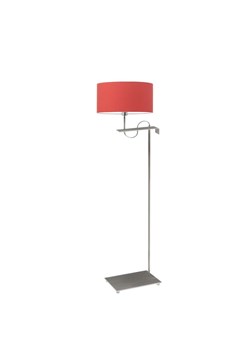 Srebrna lampa stojąca do salonu w stylu glamour KAMERUN ze sklepu Lysne w kategorii Lampy podłogowe - zdjęcie 181885684