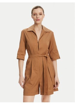 Max Mara Beachwear Kombinezon Canard 2516241019 Brązowy Regular Fit ze sklepu MODIVO w kategorii Kombinezony damskie - zdjęcie 181886300