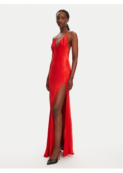 BARDOT Sukienka wieczorowa YVE Halter 59315DB Czerwony Slim Fit ze sklepu MODIVO w kategorii Sukienki - zdjęcie 181886312