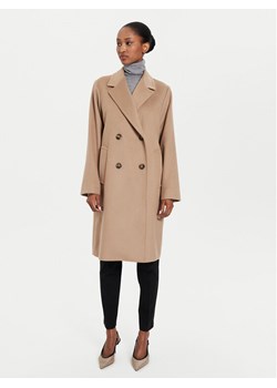Weekend Max Mara Płaszcz wełniany Zum 2425016052 Brązowy Regular Fit ze sklepu MODIVO w kategorii Płaszcze damskie - zdjęcie 181886753