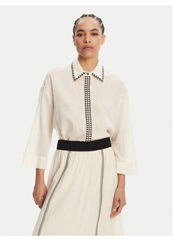 Devotion TWINS Koszula Gaia 025.001G Écru Regular Fit ze sklepu MODIVO w kategorii Koszule damskie - zdjęcie 181886793