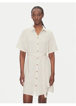 Vero Moda Sukienka koszulowa Thea 10333791 Beżowy Loose Fit ze sklepu MODIVO w kategorii Sukienki - zdjęcie 181886840