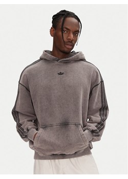 adidas Bluza Premium Essentials Retro JD0245 Szary Loose Fit ze sklepu MODIVO w kategorii Bluzy męskie - zdjęcie 181886911