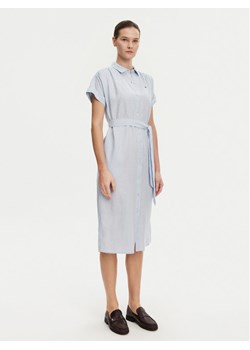 Tommy Hilfiger Sukienka koszulowa Ess WW0WW44653 Błękitny Regular Fit ze sklepu MODIVO w kategorii Sukienki - zdjęcie 181887092