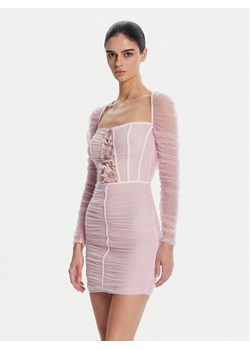 Elisabetta Franchi Sukienka koktajlowa AB68352E2 544 Różowy Slim Fit ze sklepu MODIVO w kategorii Sukienki - zdjęcie 181887112