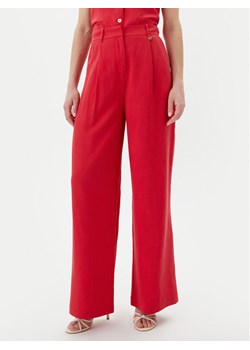 LOLA CASADEMUNT Spodnie palazzo LS2514010 Czerwony Wide Leg ze sklepu MODIVO w kategorii Spodnie damskie - zdjęcie 181887393