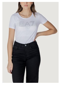 EA7 Emporio Armani T-Shirt 7W000094 AF10373 U0002 Biały Slim Fit ze sklepu MODIVO w kategorii Bluzki damskie - zdjęcie 181887402