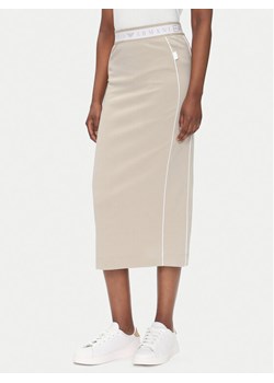 EA7 Emporio Armani Spódnica midi 7W000279 AF12501 U6155 Beżowy Regular Fit ze sklepu MODIVO w kategorii Spódnice - zdjęcie 181887600
