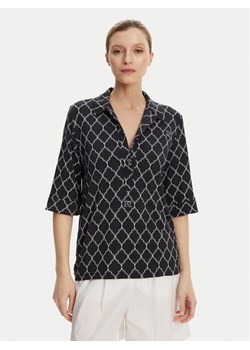 Max Mara Beachwear Bluzka Prugna 2516951019 Czarny Regular Fit ze sklepu MODIVO w kategorii Bluzki damskie - zdjęcie 181887752