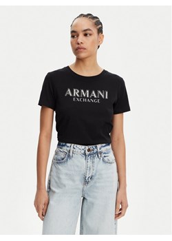 Armani Exchange T-Shirt XW000387 AF10354 UC001 Czarny Regular Fit ze sklepu MODIVO w kategorii Bluzki damskie - zdjęcie 181887800