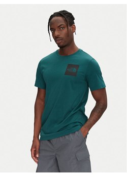 The North Face T-Shirt SS Fine NF0A8A6M Zielony Regular Fit ze sklepu MODIVO w kategorii T-shirty męskie - zdjęcie 181888122