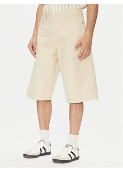 Jack&Jones Szorty jeansowe Owen 12277167 Beżowy Baggy Fit ze sklepu MODIVO w kategorii Spodenki męskie - zdjęcie 181888180