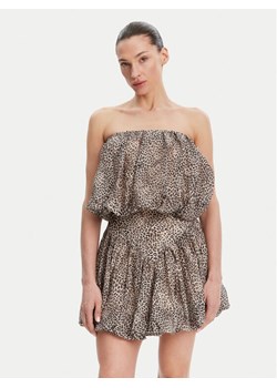 BARDOT Top Lissett Printed 59795TB Brązowy Relaxed Fit ze sklepu MODIVO w kategorii Bluzki damskie - zdjęcie 181888280