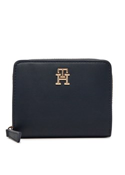 Tommy Hilfiger Mały Portfel Damski Th Logotape Med Za AW0AW17408 Granatowy ze sklepu MODIVO w kategorii Portfele damskie - zdjęcie 181888383