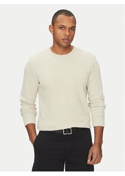 BOSS Longsleeve Tempesto 50520725 Beżowy Regular Fit ze sklepu MODIVO w kategorii T-shirty męskie - zdjęcie 181888430