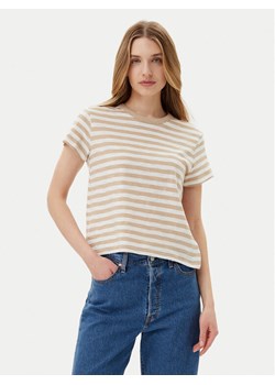 Gap T-Shirt 723661-01 Beżowy Regular Fit ze sklepu MODIVO w kategorii Bluzki damskie - zdjęcie 181888474
