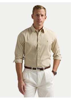 Polo Ralph Lauren Koszula 710929346014 Beżowy Custom Fit ze sklepu MODIVO w kategorii Koszule męskie - zdjęcie 181888482