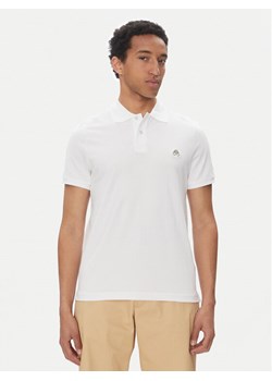 Moose Knuckles Polo Everett M34MT712 Biały Slim Fit ze sklepu MODIVO w kategorii T-shirty męskie - zdjęcie 181888601