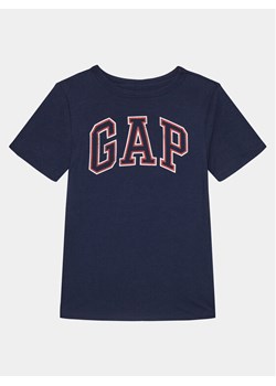 Gap T-Shirt 473269-03 Granatowy Regular Fit ze sklepu MODIVO w kategorii T-shirty chłopięce - zdjęcie 181893410