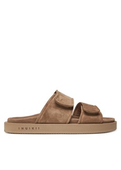 Inuikii Klapki Suede Double Band 50102-510 Beżowy ze sklepu MODIVO w kategorii Klapki męskie - zdjęcie 181893421