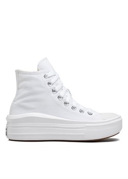 Converse Trampki Chuck Taylor All Star Move Platform 568498C Biały ze sklepu MODIVO w kategorii Trampki damskie - zdjęcie 181893450