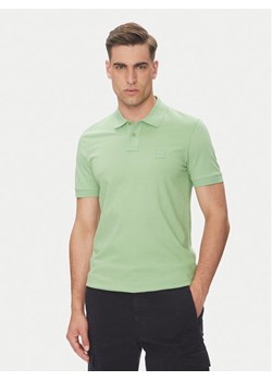 BOSS Polo Passenger 50507803 Zielony Slim Fit ze sklepu MODIVO w kategorii T-shirty męskie - zdjęcie 181893582