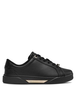 Tommy Hilfiger Sneakersy Golden Hw Court Sneaker FW0FW07702 Czarny ze sklepu MODIVO w kategorii Trampki damskie - zdjęcie 181893612