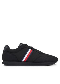 Tommy Hilfiger Sneakersy Lo Runner Mix FM0FM04958 Czarny ze sklepu MODIVO w kategorii Buty sportowe męskie - zdjęcie 181893660