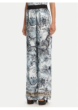 Just Cavalli Spodnie materiałowe 78PAA120 Niebieski Loose Fit ze sklepu MODIVO w kategorii Spodnie damskie - zdjęcie 181894011