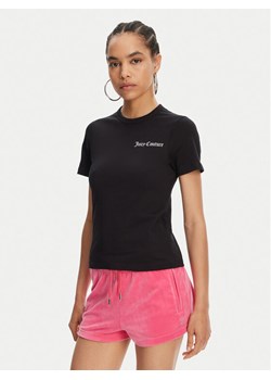 Juicy Couture T-Shirt La Beach JCWCT125319 Czarny Regular Fit ze sklepu MODIVO w kategorii Bluzki damskie - zdjęcie 181894174