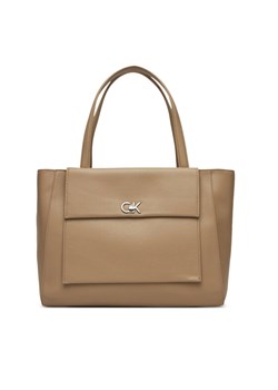 Calvin Klein Torebka Ck Medium Shopper K60K612811 Beżowy ze sklepu MODIVO w kategorii Torby Shopper bag - zdjęcie 181894470