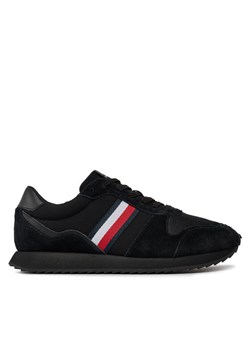 Sneakersy Tommy Hilfiger Runner Evo Mix Ess FM0FM04886 Czarny ze sklepu eobuwie.pl w kategorii Buty sportowe męskie - zdjęcie 181897052