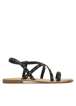 Sandały ONLY Shoes Onlmari-4 Pu Studs 15342339 Czarny ze sklepu eobuwie.pl w kategorii Sandały damskie - zdjęcie 181897260