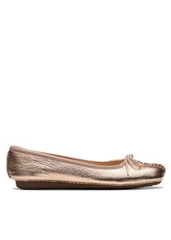 Baleriny Clarks Freckle Ice 26181353 Złoty ze sklepu eobuwie.pl w kategorii Balerinki - zdjęcie 181897284
