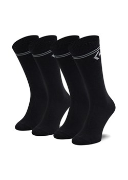 Zestaw 2 par wysokich skarpet męskich Converse E1025B-2010 r.39-42 Czarny ze sklepu eobuwie.pl w kategorii Skarpetki damskie - zdjęcie 181897481